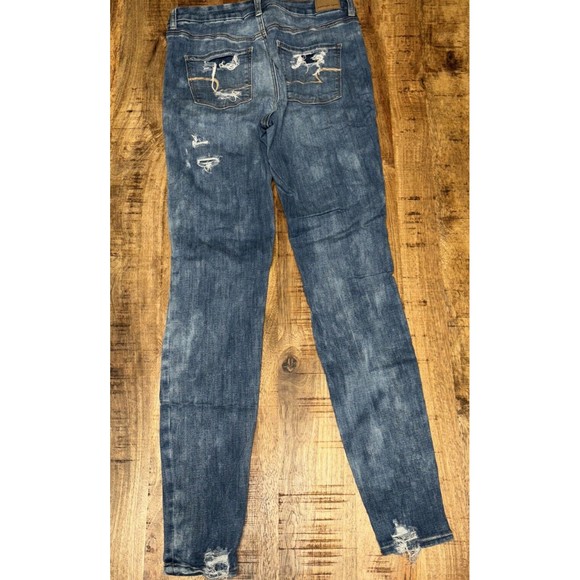 American Eagle Jeans Size 10 Curvy Hi Rise Jegging Next Level Stretch - Picture 4 of 7
